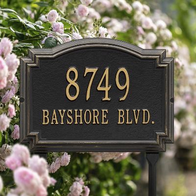 Williamsburg Standard-size Lawn Address Plaque | Grandin Road