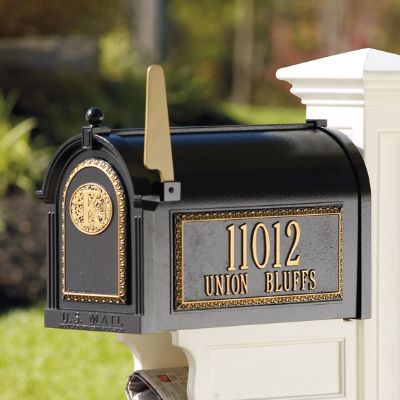 Seranto Monogrammed Mailbox & Post | Grandin Road