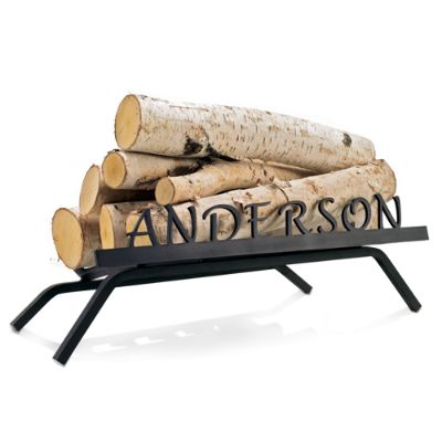 Personalized Fireplace Grate Grandin Road