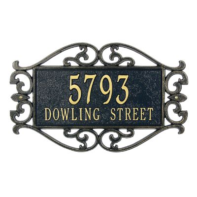 Fretwork Address Plaques | Grandin Road