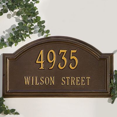 Providence All-Weather Address Plaques | Grandin Road