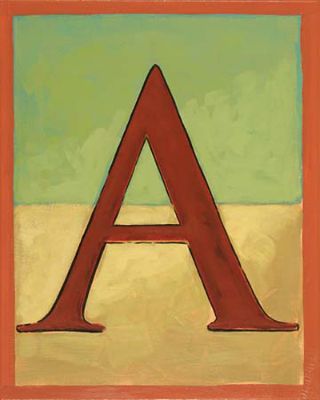 Block Letter Art Prints Grandin Road