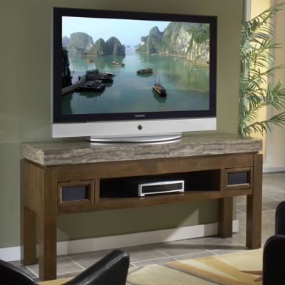 Soho Marble Top TV Console Grandin Road