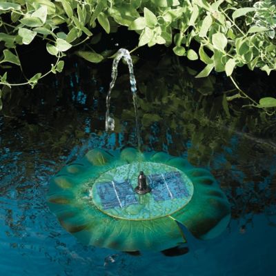 Solar Floating Lily Fountain | Grandin Road