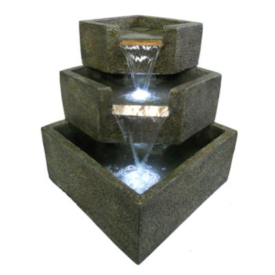 Cascadia Falls Electric Corner Fountain | Grandin Road