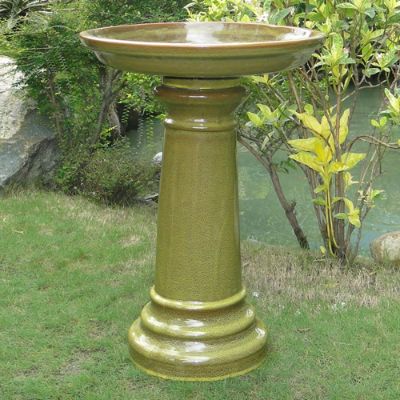 Aviatra Ceramic Birdbath | Grandin Road