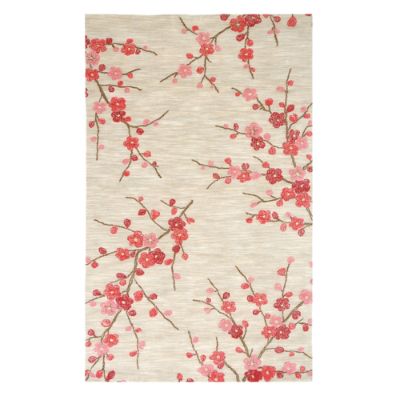 Cherry Blossom Clay Indoor Area Rug | Grandin Road