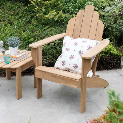 All natural Teak Adirondack Chair Grandin Road