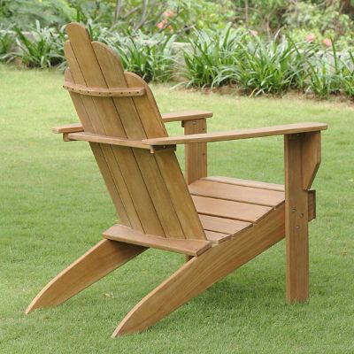 All natural Teak Adirondack Chair Grandin Road