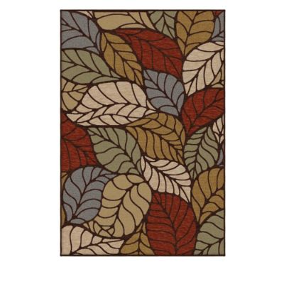 Palm Overlay Multi Area Rug | Grandin Road