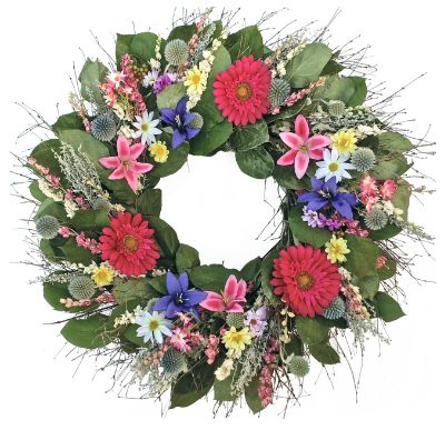 Dried Spring Into Summer Wreath | Grandin Road