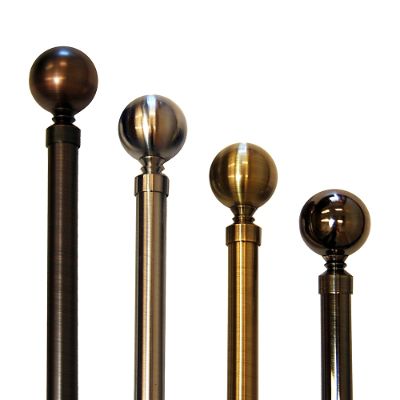 Lexington Ball Finial Rod Set Grandin Road