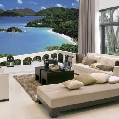 Cinnamon Bay Wall Mural Grandin Road