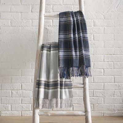 Italian Plaid Throw | Grandin Road