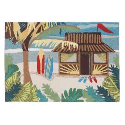 Tiki Hut Door Mat Grandin Road