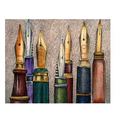 Fountain Pens Wall Art | Grandin Road