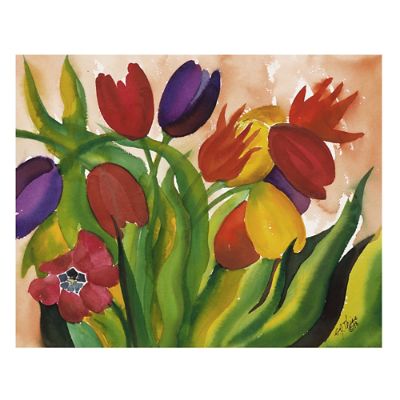 Tulips Outdoor Wall Art Grandin Road
