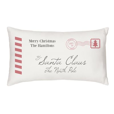 Personalized Letter to Santa Lumbar Pillow Grandin Road