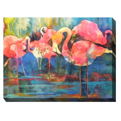 Canvas Wall Art Flamingos | Grandin Road