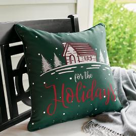 Home for the Holidays Reversible Pillow