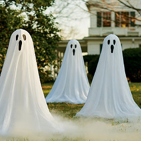 Ghost Decorations - Halloween Hanging, Flying Ghosts | Grandin Road