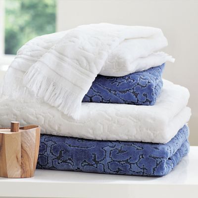 Velour Jacquard Renaissance Bath Towels | Grandin Road