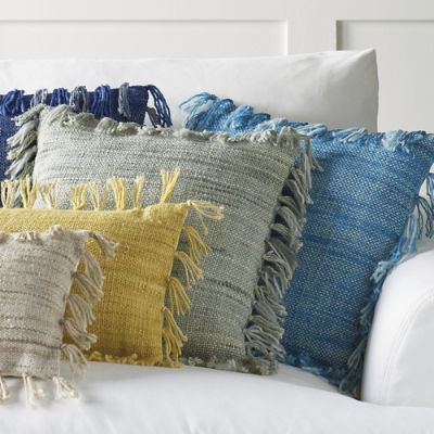 Solid Fringed Pillows Grandin Road