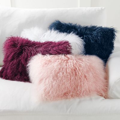 Mongolian sheep hair outlet cushion