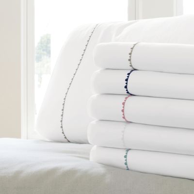 Lilly Embroidered Pillowcase and Sheet Set Grandin Road