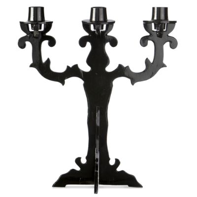 Midnight Black Halloween Candle Holders Grandin Road