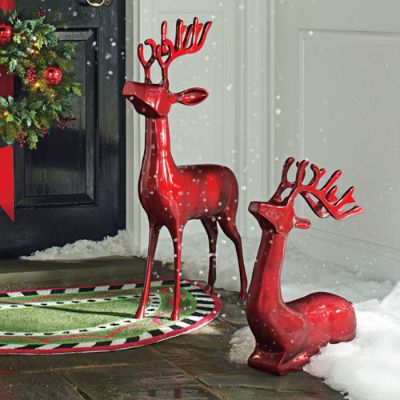 Cast Aluminum Deer Grandin Road