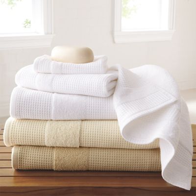 Egyptian Cotton Waffle Bath Towels Grandin Road