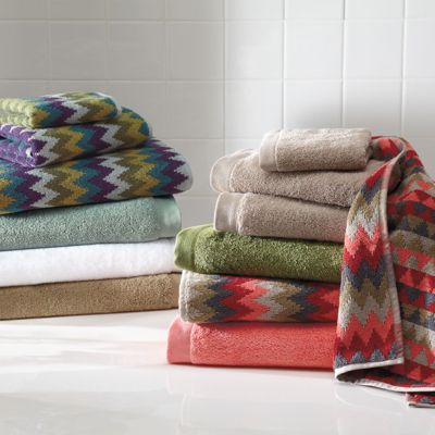 Chevron bath towels hotsell