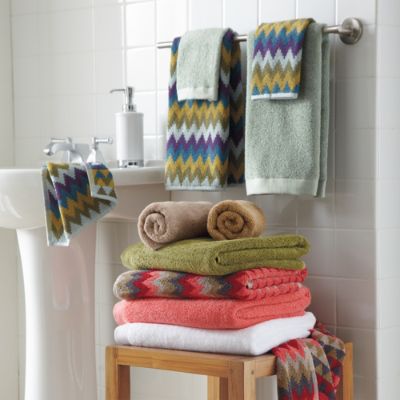 David Bromstad Chevron Bath Towel Collection Grandin Road