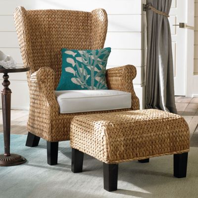 Seagrass on sale wingback armchair