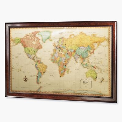 Decorative magnetic board World map 