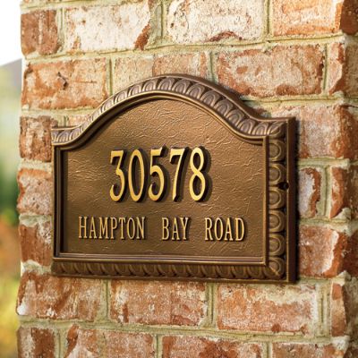 address plaques personalized plaque penhurst garden grandin road copper aged grandinroad lawn bestclothing365 gold screen zoom decor main