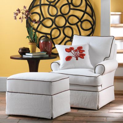 Lily Glider Chair Ottoman Grandin Road